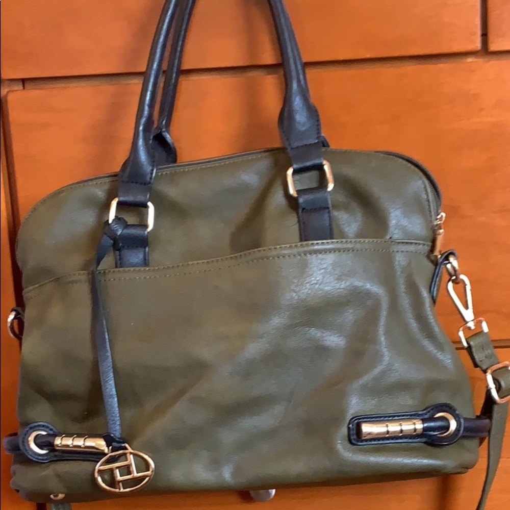 Olive purse vegan leather